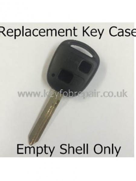 Toyota TOY47 2 Button Key Fob Case-Yaris Celica Rav4 Land Cruiser Etc